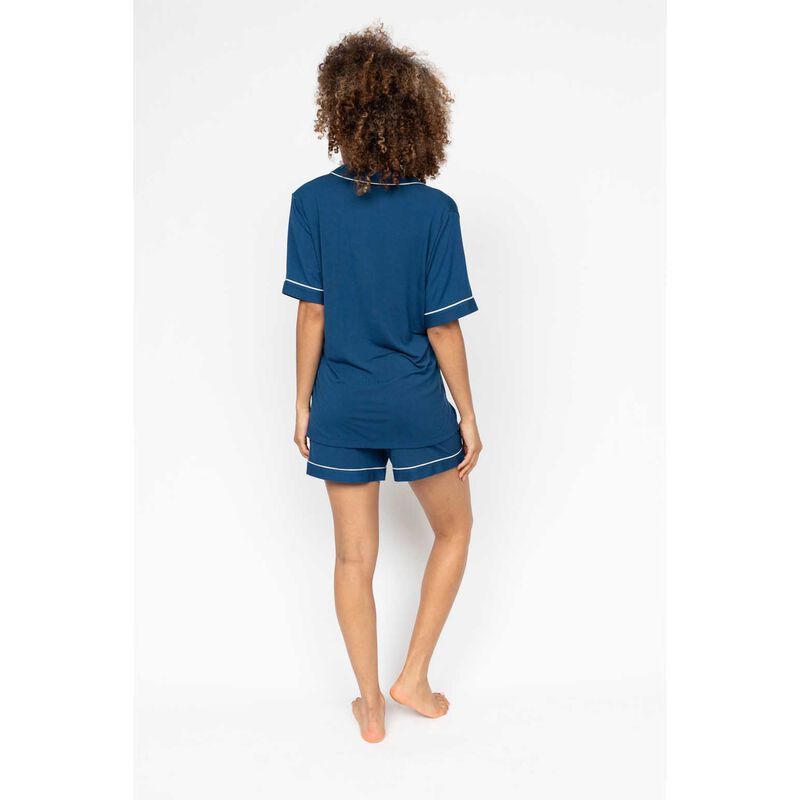 Cyberjammies Teal Blue Revere Jersey Short Sleeve Shorty Set image number 1